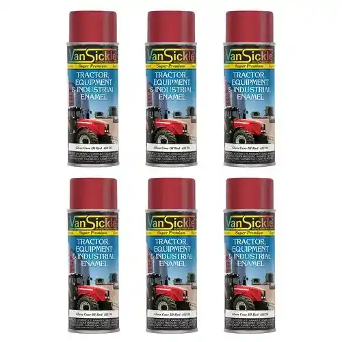 Farmall Case IH Red Tractor Aerosol 6-Pack fits Paint Case Case IH
