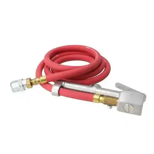 Milton Air Tool Inflator Gauge - Large Bore w/ 6 Foot Hose Assembly & Quick Connect fits Tools Air Compressor Accessories