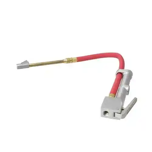 Milton Air Tool Inflator Gauge - Straight Foot Dual Head w/ 15" Hose fits Tools Air Compressor Accessories