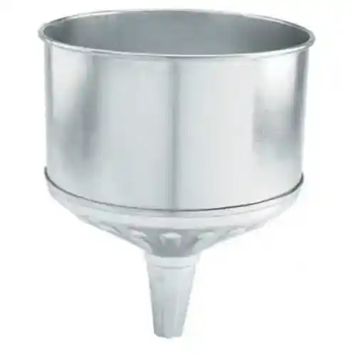 Galvanized Funnel with Locking Tabs and Screen 8 Quart fits Tools Funnels & Measuring Cans