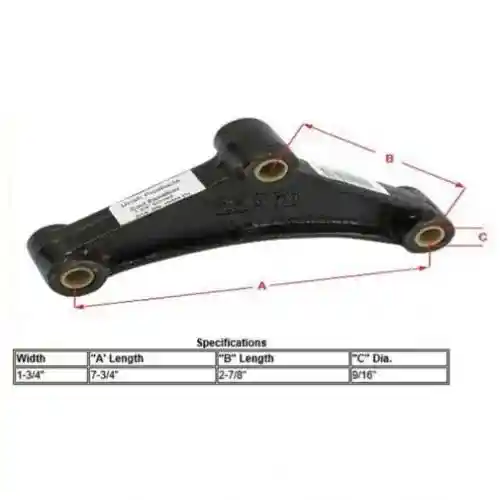 Trailer Hitch Equalizer 7-3/4" Curve x 9/16" Holes fits Trailer & Towing Trailer Hardware