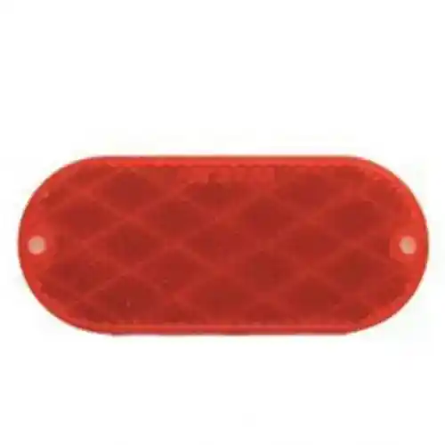 Trailer Reflector Red Oval 4-3/8" x 1-7/8" fits Trailer & Towing Trailer Reflectors