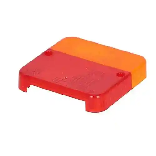 Lens- Rear Lamp Replacement Red Amber Square fits Trailer & Towing Trailer Lighting