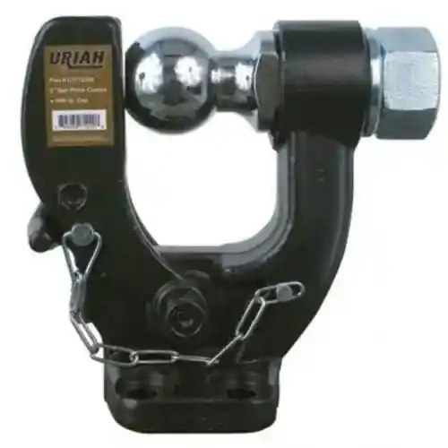 Trailer Pintle Ball Hitch Combo w/2" Ball - 16,000 lb. GTW fits Trailer & Towing Trailer Ball Mount Hitches