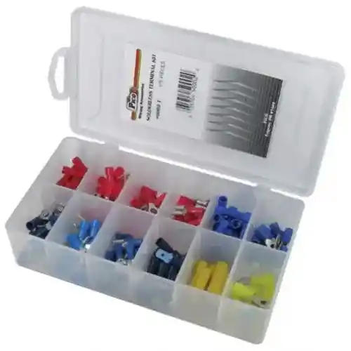 Wiring Terminal Kit-175 Piece Solderless fits Wiring, Relays, Switches Terminals