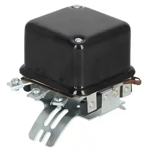 Voltage Regulator - 12 Volt - 4 Terminal - Curved Mount fits John Deere A 60 70 fits Massey Ferguson 1009723M91 fits Allis Chalmers 70239679 1100440