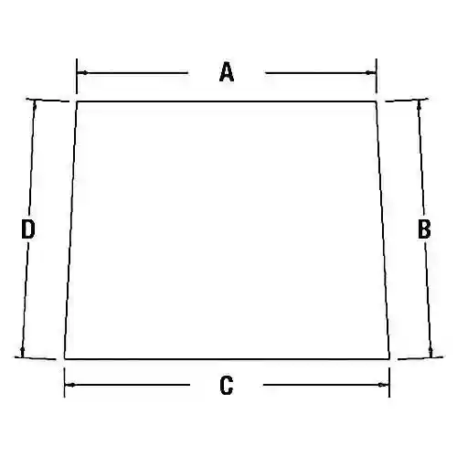 Cab Glass - Windshield fits John Deere CTS 9400 9410 9450 9500 9510 9550 9560 9600 9610 9650 9650 STS 9660 9660 STS 9750 STS 9760 STS AH141412