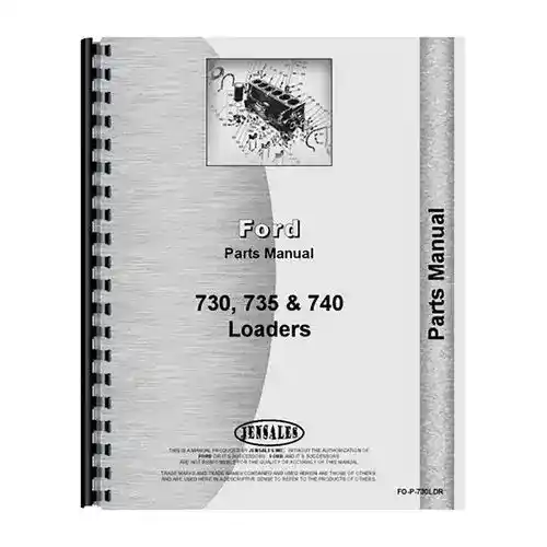 Parts Manual fits Ford 730 735