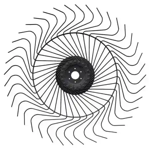 Rake Wheel - RH fits John Deere AE57871 fits New Holland 87629951 fits Tonutti RTP8 RTP10 T13 V10 V16 P20BG003 fits Gehl P20BG003 fits H+S P20BG003