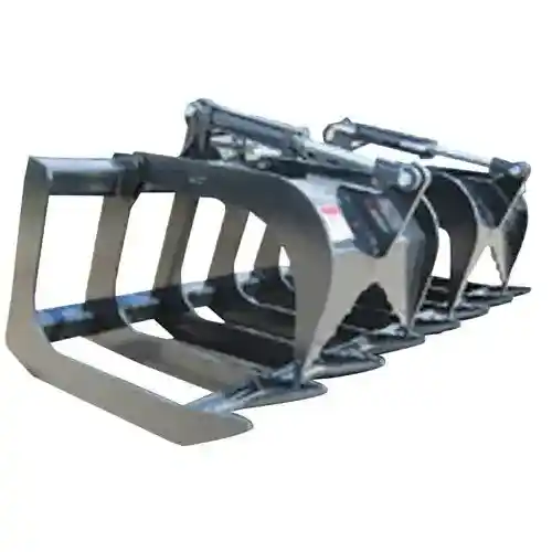 Stout - Skid Steer Brush Grapple 72" Width High Strength fits John Deere fits New Holland fits Case fits International fits Massey Ferguson