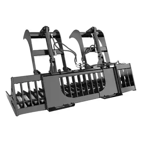 All States - Skid Steer Root / Brush Grapple 84" Width fits John Deere fits New Holland fits Case fits International fits Massey Ferguson