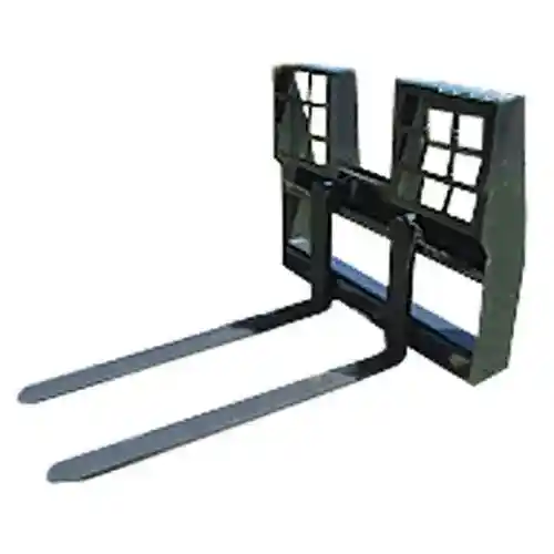Stout - Skid Steer Walk Through Pallet Fork Assembly 48" Tines fits John Deere fits New Holland fits Case fits International fits Massey Ferguson