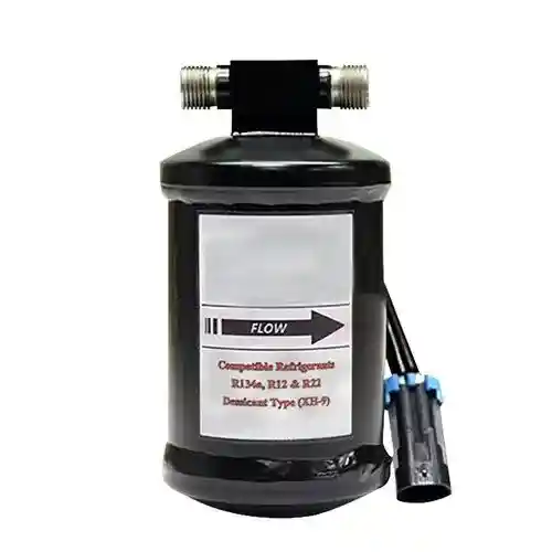 Dry-Tech Series 3 x 6 Receiver Drier with Pressure Switch fits Bobcat S150 S160 S175 S185 S205 S220 S250 S300 T180 T190 T250 T300 773 863 873 7025095