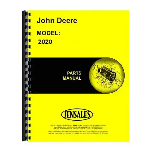 Parts Manual fits John Deere 2020 2020