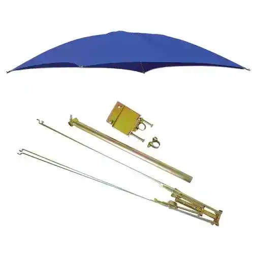 Tractor Umbrella Assy for ROPS Mounts 54" 10 oz. Duck Canvas - Blue