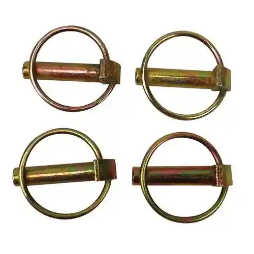 Lynch Pin 7/16" Shaft 1-3/4" Shank 1-1/2" Length 2" Overall 4 Pack fits 3-Point Hitch & Ag Hardware 810285V92 DKLP91 HLP11 LP11E K210316 PM02702 PN07