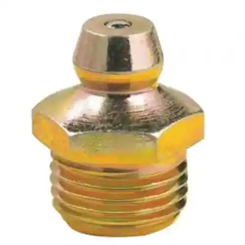 Grease Fittings- 1/8" P.T.F. Special Extra Short Straight 0.63" 10 Pack