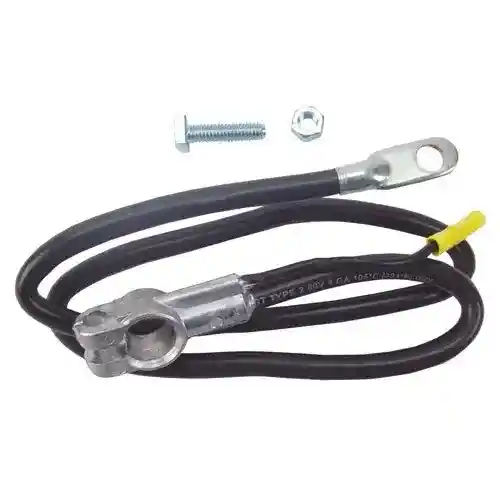 Battery Cable - 31" Black 4 Gauge fits John Deere 820 920 1020 1040 1120 1140 1530 2020 2030 2120 2630 1640 1840 2140 2040 2020 2240 2250 T21888