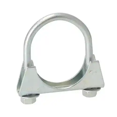 Muffler Clamp - 2" 2 Bolt Heavy Duty fits New Holland TL70 TL80 TL90 TL100 fits Ford 81818151 D6NN5252B fits Allis Chalmers 79023405