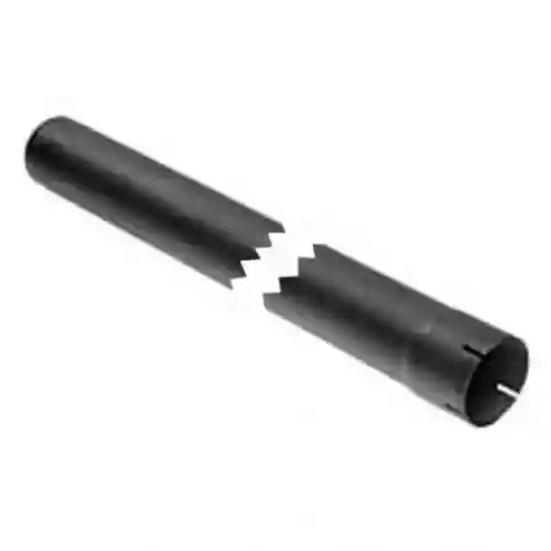 Exhaust Stack - 1-1/2" x 12" Straight Black