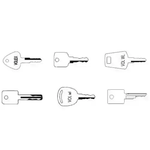 Key Set - 6 Keys fits Volvo 11039228 11306919 11444208 14529178 2810109 58917261