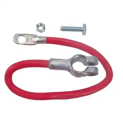 Battery Cable - 15" - Red 4 Gauge fits John Deere M MC MT 40 320 330 420 420 430 430 AM349T AT10252