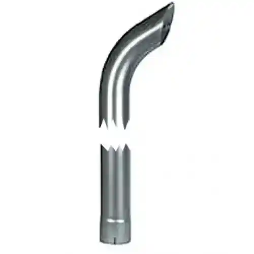 Exhaust Stack - 3" x 60" Curved Chrome fits International 1468 1568