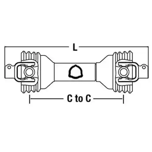 Universal PTO Driveline 1-3/8" 6 John Deere Vapormatic Drive-Line 1400 fits PTO Drivelines & Parts PM14006135 14006135 VTE1008