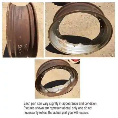 Used 10" x 34" MFWD Waffle Rim fits John Deere 4560 4760 4960 7210 7410 7510 7520 7600 7610 7700 7710 7810 8100 8110 8200 8210 8300 8310 8400 RE156609