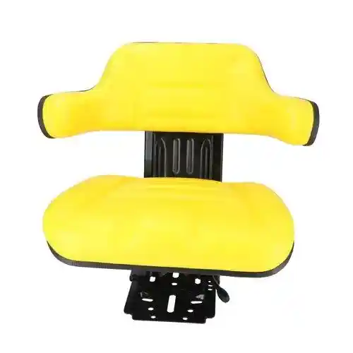 Seat Assembly - Grammer Style Vinyl Yellow fits John Deere 1020 1640 2020 2030 2040 2140 2350 2355 2440 2550 2555 2640 2750 2755 2950 2955 TY24763